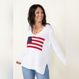 Miracle Knit American Flag Sweater